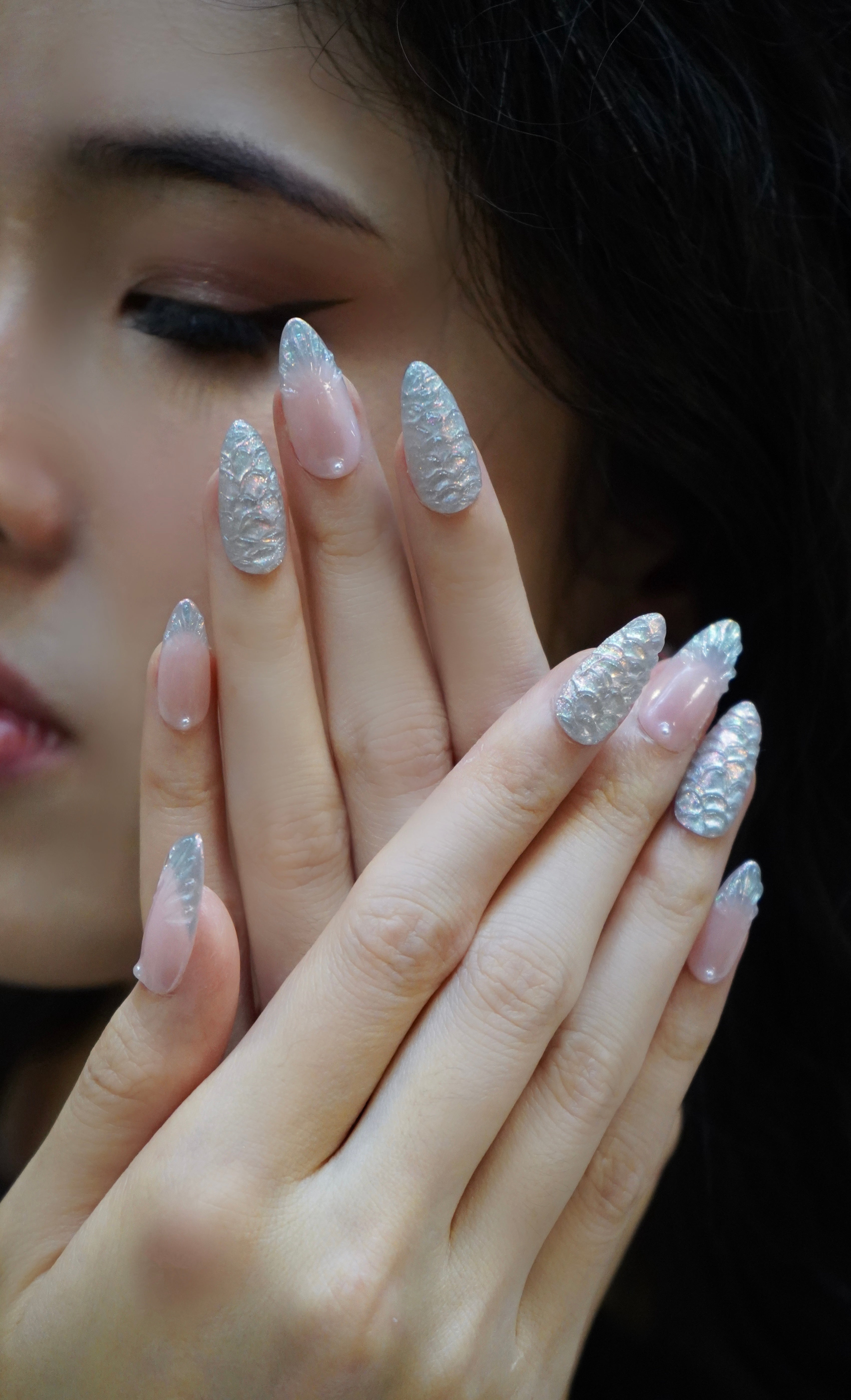 Silver Lilac Mermaid